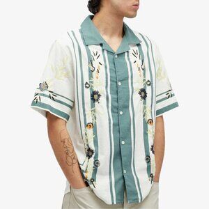 Wax London Didcot Trailing Floral Vacation Shirt Size Medium